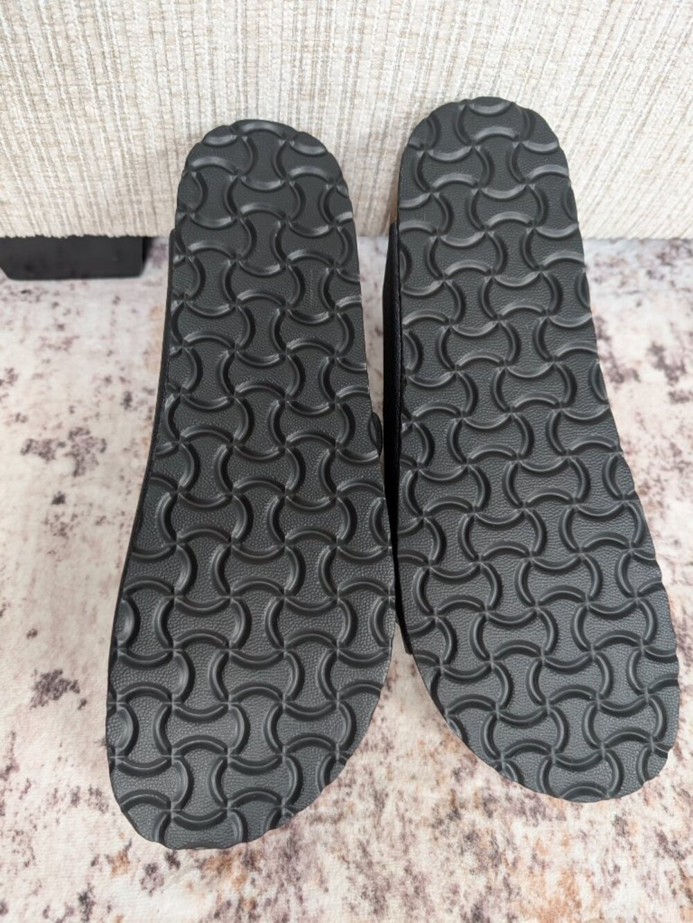 NEW AKSXATE Men’s Two Strap Buckle Sandals Navy Snake Size 11 - Picture 5 of 7
